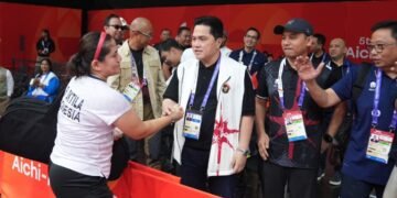 Menpora RI Erick Thohir mendampingi dan memberikan semangat kepada para atlet Indonesia di Asian Para Games Aichi-Nagoya 2026, Jepang. (foto:raiky/kemenpora.go.id)