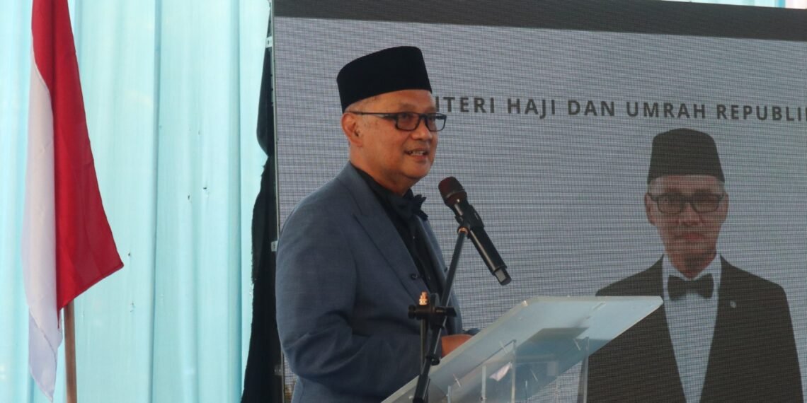 Menteri Haji dan Umrah (Menhaj) RI Mochamad Irfan Yusuf mengingatkan pentingnya calon jemaah haji jaga kesehatan.(Foto: Humas Kemenhaj)