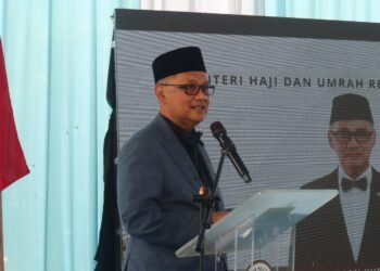 Menteri Haji dan Umrah (Menhaj) RI Mochamad Irfan Yusuf mengingatkan pentingnya calon jemaah haji jaga kesehatan.(Foto: Humas Kemenhaj)