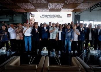 Musyawarah Provinsi (Musprov) IKA Unpad Jawa Barat dan Pelantikan Pengurus Provinsi IKA Unpad Jawa Barat di rooftop Gedung DPRD Provinsi Jawa Barat, Minggu, 18 Oktober 2026.(Foto: Humas Pemkot Bandung)