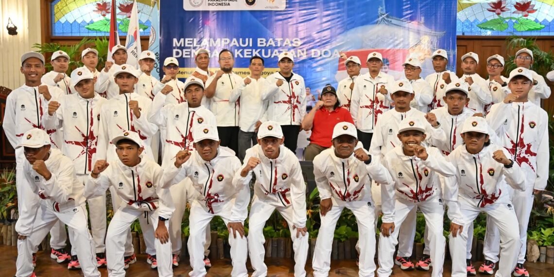 National Paralympic Committee of Indonesia (NPC Indonesia) menggelar acara doa bersama untuk kesuksesan tim Indonesia di Asian Para Games Nagoya 2026 dan IFCPF World Cup 2026 di Kusuma Sahid Prince Hotel, Solo, Jawa Tengah. (foto: NPCI)