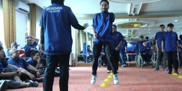 Kemenpora RI melalui Kedeputian Bidang Pembudayaan Olahraga menuntaskan program Training of Trainers (ToT) Penggerak Olahraga Disabilitas BERDAYA di 16 titik pelaksanaan sepanjang 2026.(dok.Gilang/Kemenpora)