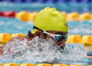 Atlet para renang Indonesia, Abdil Majid Rahman, sukses menyumbangkan medali emas pada ajang Asian Para Games 2026 Aichi-Nagoya di Nagoya City General Gymnasium, Kamis (22/10).(foto:raiky/kemenpora.go.id)