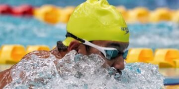 Atlet para renang Indonesia, Abdil Majid Rahman, sukses menyumbangkan medali emas pada ajang Asian Para Games 2026 Aichi-Nagoya di Nagoya City General Gymnasium, Kamis (22/10).(foto:raiky/kemenpora.go.id)