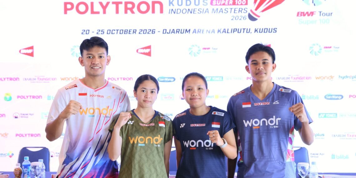 Sebagian wakil Indonesia di Polytron Kudus Indonesia Masters.(Foto: Dok. PBSI)