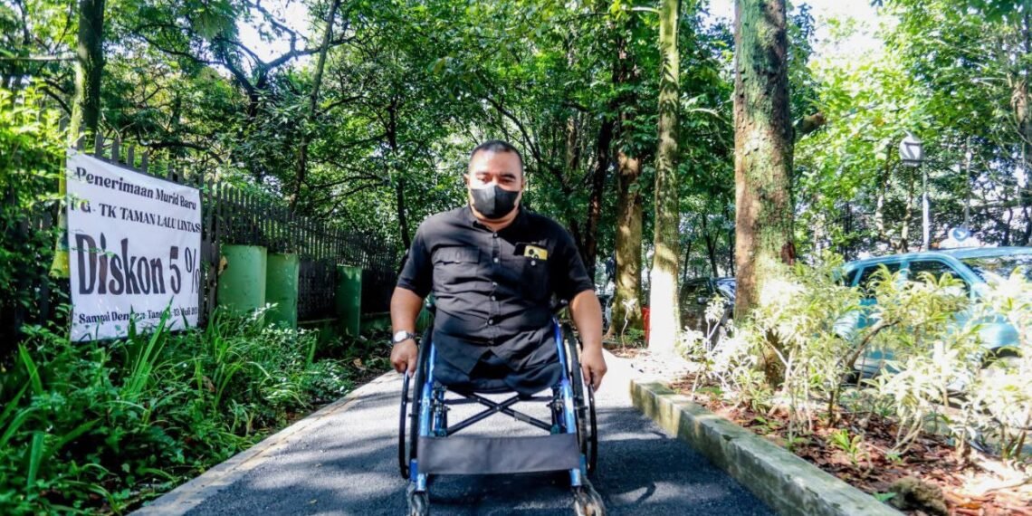 Infrastruktur kota yang menopang aktivitas disabilitas.(Foto: Humas Pemkot Bandung)