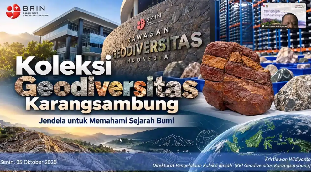 Koleksi geodiversitas di Karangsambung Kebumen Jawa Tengah.(Image: BRIN)