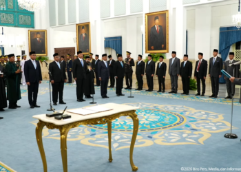Pelantikan pejabat baru dan mutasi di Istana Negara Kamis 15 Oktober 2026.(Image: YouTube Setpres)