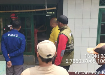 Dampak gempa di Bogor.(Foto: BMKG)