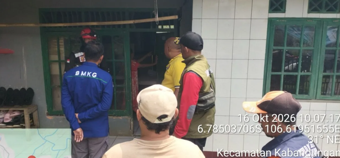 Dampak gempa di Bogor.(Foto: BMKG)