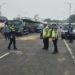Proses penanganan dan olah TKP tabrakan beruntun 15 kendaraan di Kilometer 91+900 B arah Bandung menuju Jakarta.(Foto:Istimewa).