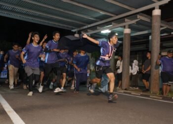 Peserta ITB Ultra Marathon 2026 finish di Kampus ITB Jalan Ganesha, Kota Bandung.(Foto:Istimewa).