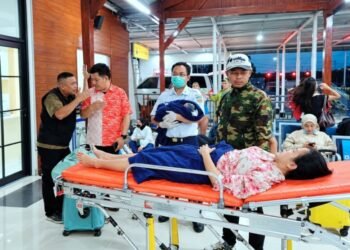 Penumpang bernama Noviyanti melahirkan bayi laki-laki di dalam Kereta Api (KA) Sangkuriang (7043A) relasi Yogyakarta-Cipeundeuy, sebelum Stasiun Banjar.(Foto:Dok.Humas KAI Daop 2 Bandung).
