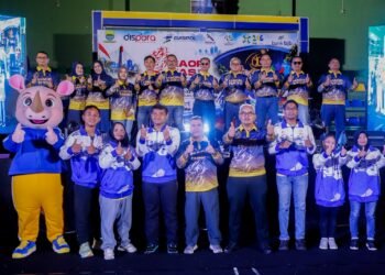 Pemerintah Kota (Pemkot) Bandung resmi memperkenalkan maskot dalam rangka menyambut penyelenggaraan Pekan Olahraga Provinsi (Porprov) XV Jawa Barat 2026 dan Pekan Paralimpik Daerah (Peparda) VII Jawa Barat 2026.(Foto: Humas Pemkot Bandung)
