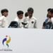 Wamenpora RI Taufik Hidayat, memberi apresiasi kepada Tim Nasional Esports Mobile Legends: Bang Bang (MLBB) Indonesia yang berhasil meraih medali perak di Asian Games 2026.(foto: Gilang/kemenpora.go.id)