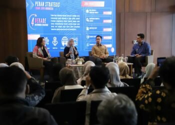 Trade Expo Indonesia; Sejumlah narasumber tampak dalam Konferensi Pers Technical Meeting TEI ke-41 di ICE BSD City, Kabupaten Tangerang, Banten, pada Rabu (30/9).(Foto: Humas Kemendag)