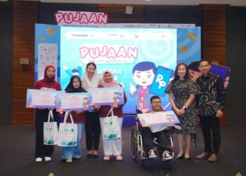 Wamendag Dyah Roro Esti pada kegiatan Kompetisi Pelaku Usaha Jagoan Pencari Cuan (PUJAAN) Vol. 5 yang diselenggarakan BukaLapak di Jakarta, Selasa (27/10).(Foto: Humas Kemendag)