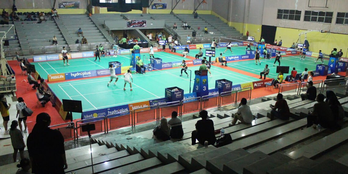 Suasana di GOR Pajajaran pada babak 16 besar dan 8 besar Sirnas A Jawa Barat 2026, Kamis 1 Oktober 2026.(Foto: Satujabar.com)