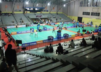 Suasana di GOR Pajajaran pada babak 16 besar dan 8 besar Sirnas A Jawa Barat 2026, Kamis 1 Oktober 2026.(Foto: Satujabar.com)
